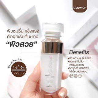 พร้อมส่งค่า ส่งไวทุกวัน (ของแท้100%มีบัตรตัวแทน)ขนาดใหม่ ใหญ่จุใจ GlowUpSerum โกล์วอัพเซรั่ม #เซรั่มลดอายุผิว