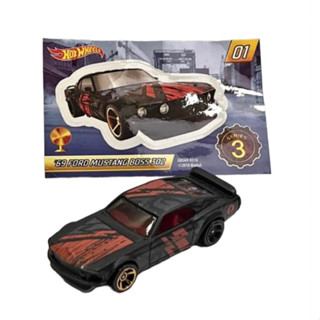 Hotwheels Mystery Model 3 69 Ford Mustang Boss 302 แบบไม่แกะ มี ภาพตัวอย่าง