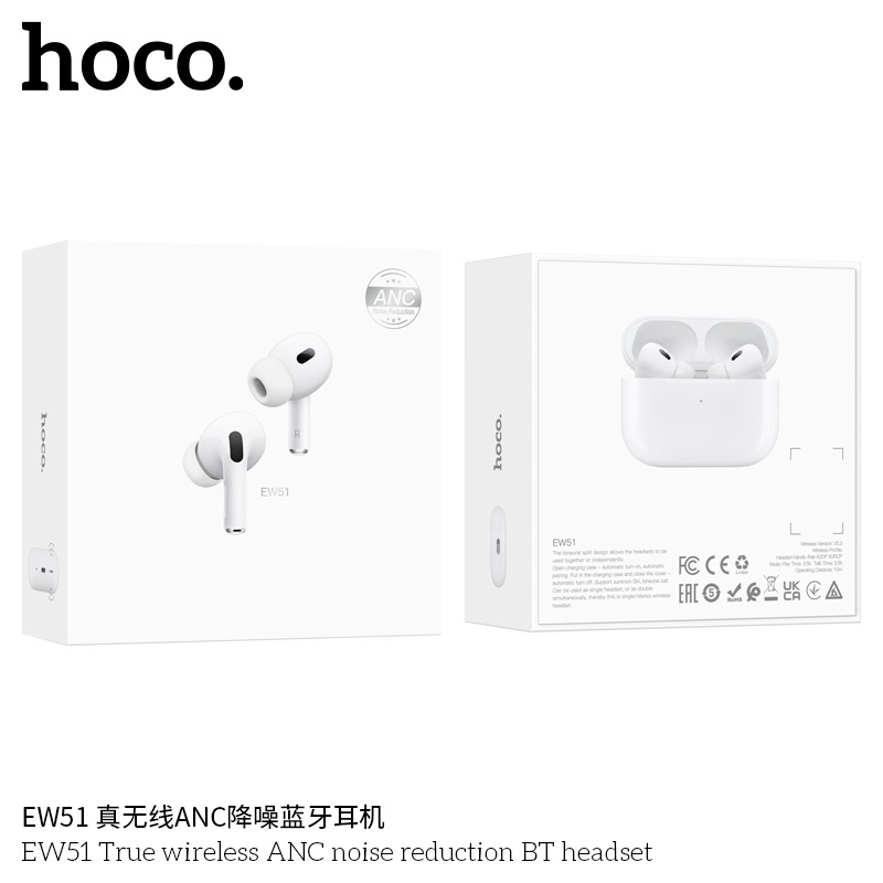 HOCO EW51 True wireless ANC noise reduction BT headset