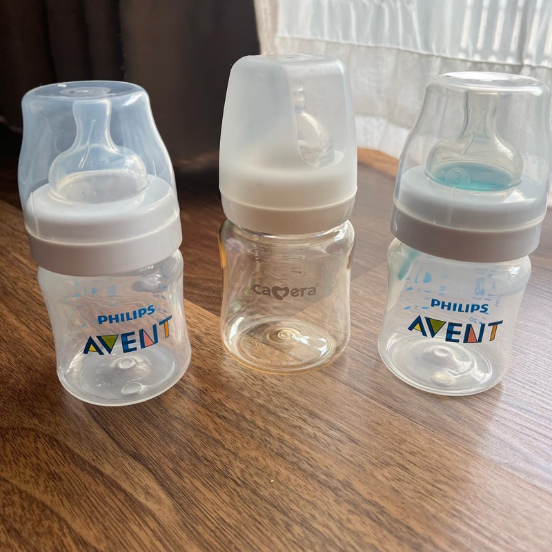 ขวดนมมือสอง phillip avant แอนตี้โคลิค และ cameraสีชา