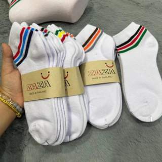 ✅ถุงเท้าข้อสั้นใส่ทำงานใส่ได้ทั้งหญิงและชาย freesize37-45✅1 แพ็คมี 12 คู่ คละสีคละลาย เนื้อผ้าดี นิ่มใส่สบาย