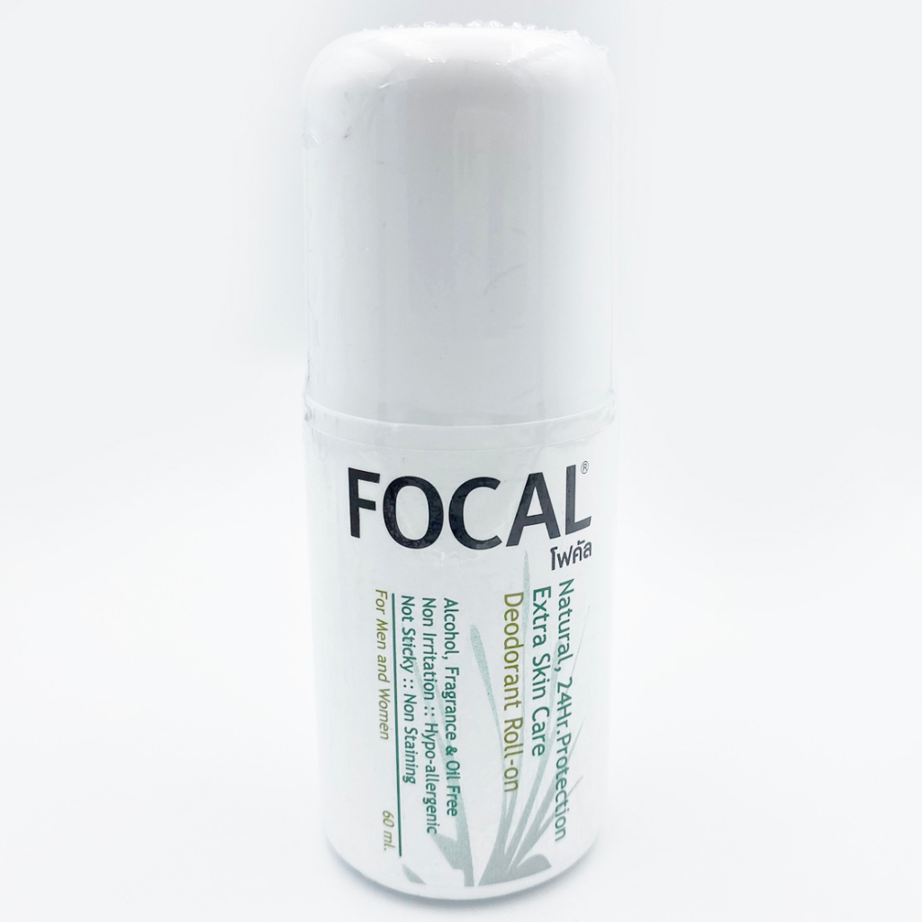 โฟคัล โรลออน สารส้ม ระงับกลิ่นกาย 60 มล. FOCAL BODY DEODORANT ROLL ON 60 ML.