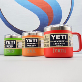 แก้วเยติของแท้ 💯% • YETI RAMBLER 14oz MUG ( Magnets Cap ) 380ml 🌟 โปรดอ่านรายละเอียด 🌟