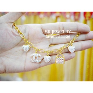 สร้อยข้อมือ ชุบทอง 24 K