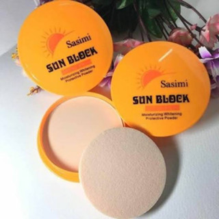 แป้งพัฟ ซาซิมิ ซันบล๊อค sasimi sunblock