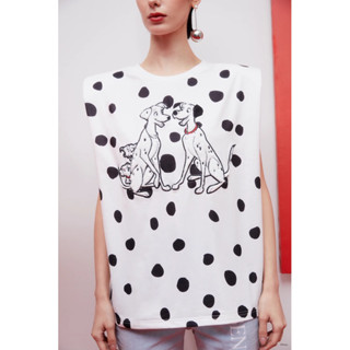 พร้อมส่ง‼️ GENTLEWOMAN DALMATIANS POLKADOT PADDED SHOULDER TOP