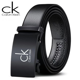 ซื้อ 1 แถม 1🔥SALE🔥Calvin Klein Belt-Leather CK เข็มขัดหนังแท้