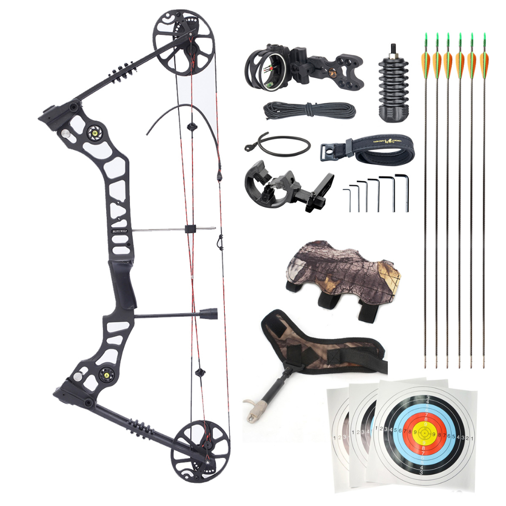 ธนูคอมพาว X8 HUNTING COMPOUND BOW 40-70lbs ครบเชตพร้อมเล่น [RH] พร้อมส่ง