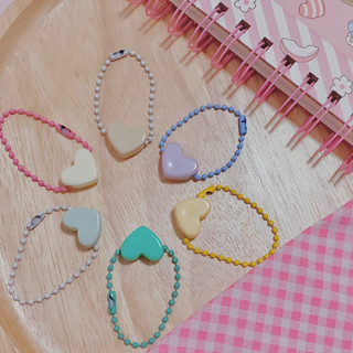 ｡✿*ﾟKeychain ･✿.｡ พวงกุญแจหัวใจ Minimal สายคล้องมือถือ | Chanis Store