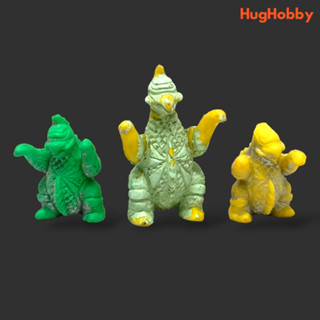 [Set of 3] Vintage 80s Popy Godzilla Kaiju Gigan Keshigomu Eraser Figure (Used)