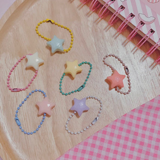 ｡✿*ﾟKeychain ･✿.｡ พวงกุญแจรูปดาว Minimal สายคล้องมือถือ | Chanis Store