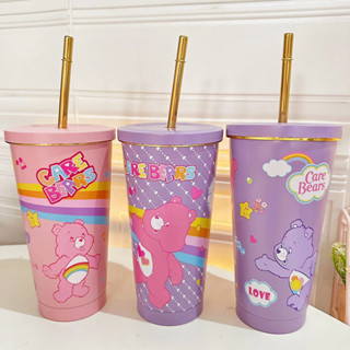 🥤🐻พร้อมส่งในไทย🐻🥤กระติกน้ำและแก้วน้ำเก็บอุณหภูมิหมีแคร์แบร์(Care Bears) น่ารักมากก เก็บได้ทั้งร้อนและเย็นนานถึง 8 ชม.