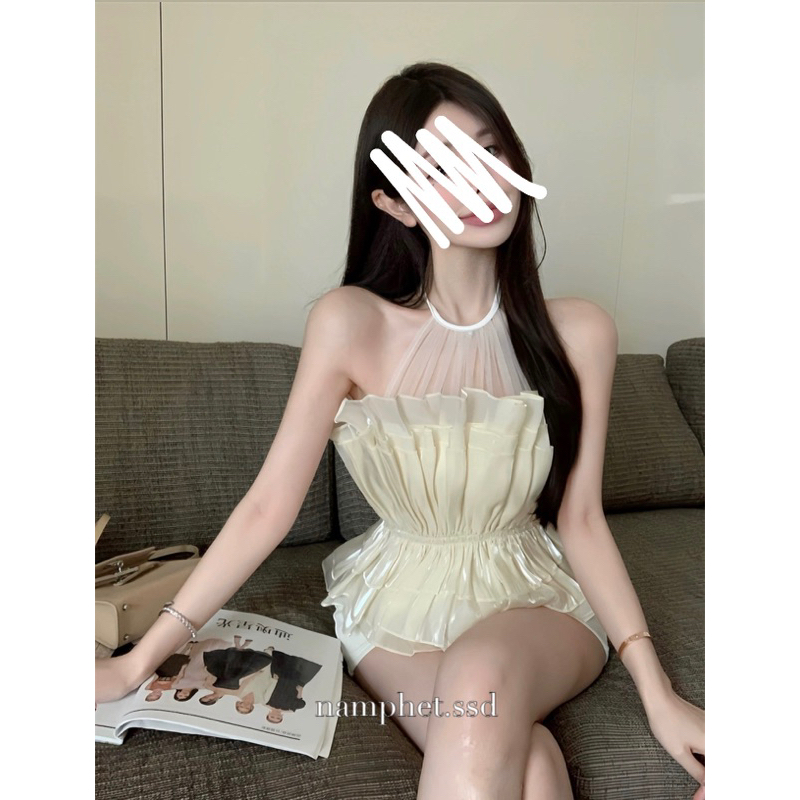 namphet.ssd เสื้อคล้องคอ แต่งระบาย