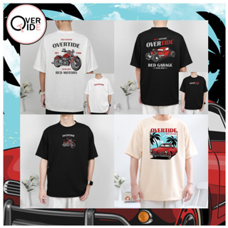Overtide เสื้อยืดโอเวอร์ไซส์ คอลเลกชั่น Red Vintage หลายสี