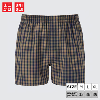 กางเกงบ๊อกเซอร์ Uniqlo Woven - Checked 34