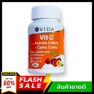 🔥พร้อมส่ง🔥VIDA Vit C From Acerola Cherry And Camu-Camu 60 Capsules (วิตซี อะเซโรล่า 60 แคปซูล) &amp; Colly Gluta C+ plus