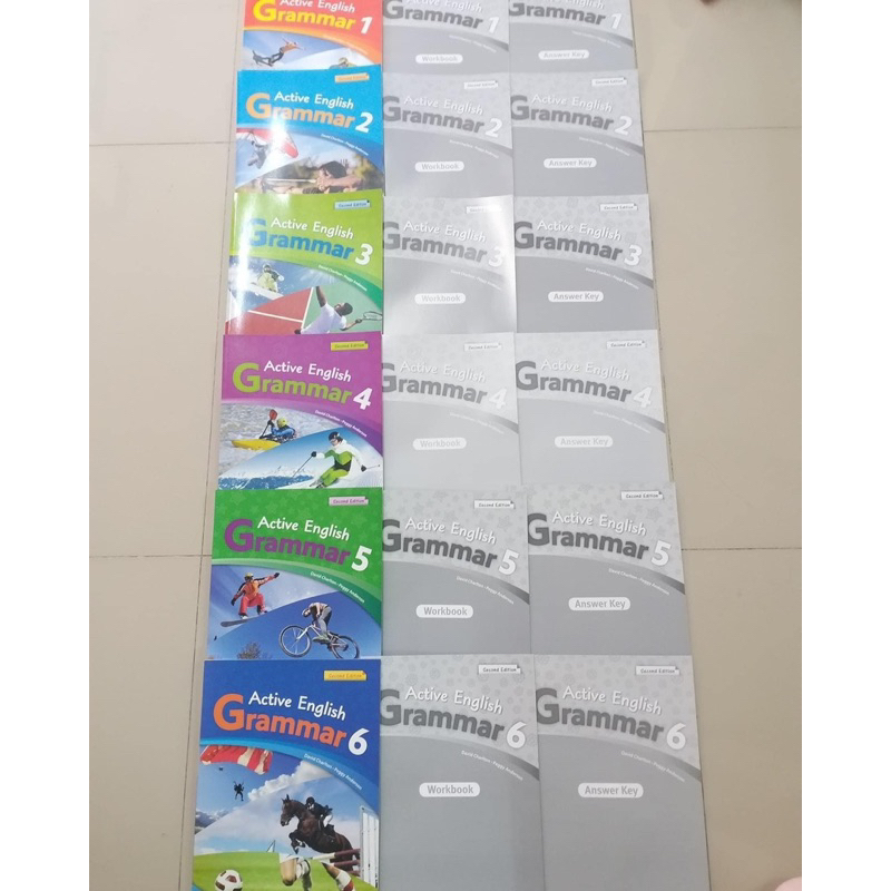 Active English Grammar แบบฝึกหัดไวยากรณ์ ระดับมัธยม เล่ม 1-6 พร้อมเฉลย