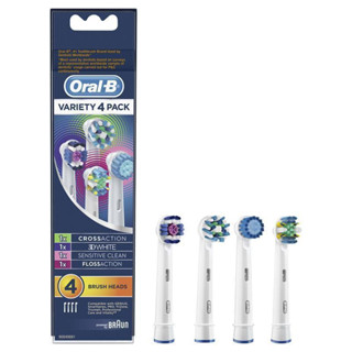 Oral B Power Toothbrush Variety Refills 4 Pack