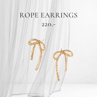 Pre order 7 days Rope Earrings | @trophies.co