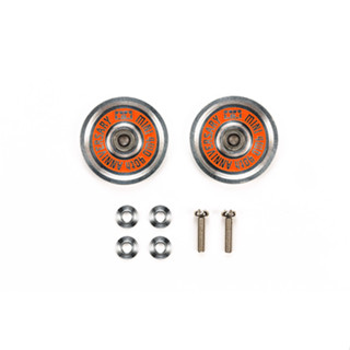 โรล19m สกรีนส้ม 40th &lt;Tamiya 95643 Mini 4WD 40th Anniversary 19mm Aluminium Ball-Race Ringless Rollers&gt;