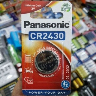 (แพคเกจEU) ถ่านรีโมท Panasonic CR2430 Lithium 3V แพคเดี่ยว จำนวน 1ก้อน ของใหม่ ของแท้