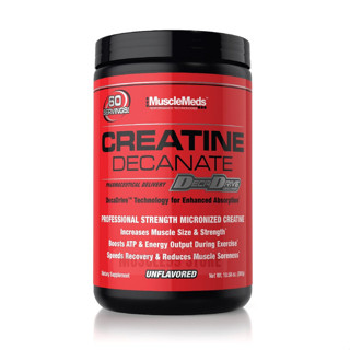 💊MuscleMeds Creatine Decanate, Unflavored, 10.58 oz (300 g) ไมโครไนซ์ ครีเอทีน เดคาเนต เพิ่มมวลกล้ามเนื้อ ชนิดผง รสจืด