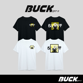 BUCKOFF : เสื้อยืดโอเวอร์ไซส์ สกรีนลาย OVERSIZED T-SHIRT ทรงหลวม Cotton 100% สัมผัสนุ่ม สวมใส่สบาย รุ่น TP15