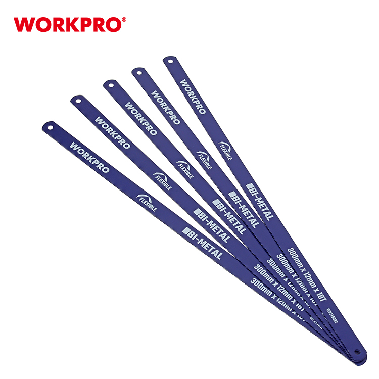 WORKPRO ใบเลื่อยตัดเหล็ก 5 ชิ้น จำนวนฟัน 18, 24 TPI