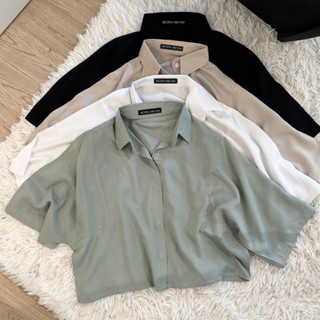 CORDI CROP SHIRT ( เสื้อครอปสั้น คอปก )