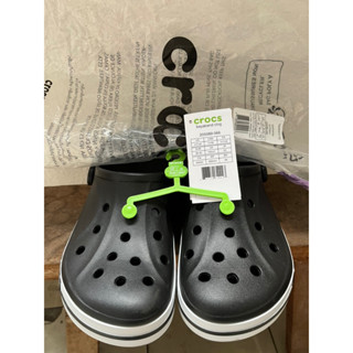 CROCS Bayaband Clog รองเท้าลำลองสำหรับผู้ใหญ่ ทั้งชายหญิง size M7W9 สีดำ สำหรับคนใส่รองเท้าขนาด 39 ใหม่พร้อมส่ง