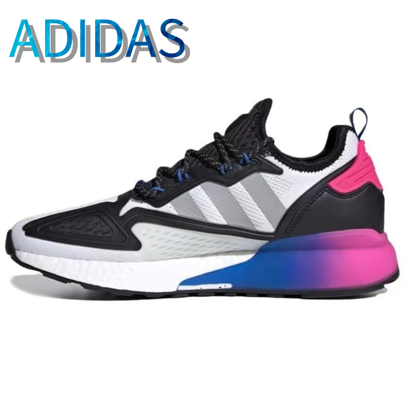 Adidas Originals ZX 2K Boost รองเท้ากีฬาต่ำกันลื่นและดูดซับแรงกระแทกสำหรับผู้ชายและผู้หญิง