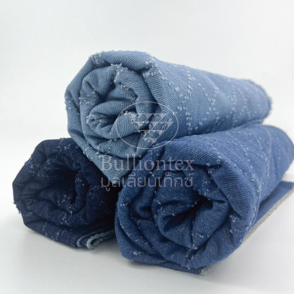 ผ้ายีนส์ไดมอนด์ Jeans Diamond ทอลายเพชร ได้ลุคคูลไปอีกแบบ เนื้อไม่ยืด ความหนากำลังดี ขนาด 1 หลา