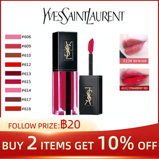 YSL Yves Saint Laurent Black Tube Water Shine Lip Glaze Lipstick  #602-#603-#608-#609-#610-#612-#613-#617-#618