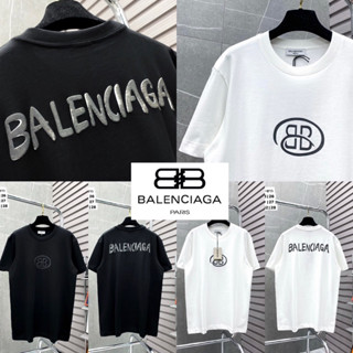 BALENCIAGA T-SHIRT UNISEX 💙🤎 เสื้อยืด BALENCIAGA 🏷️Hiend 1:1 cotton 💯 ร้านค้าจัดส่งไว