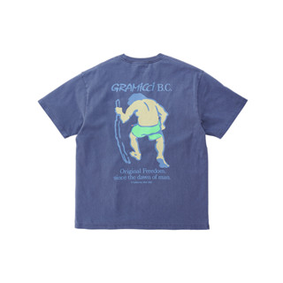 Gramicci เสื้อยืด รุ่น UNISEX B.C. TEE NAVY PIGMENST