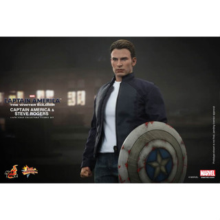 HOT TOYS MMS 243 CAPTAIN AMERICA : TWS – CAPTAIN AMERICA &amp; STEVE ROGERS (ใหม่แกะเช็ค)