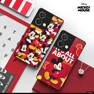 เคสกระจก มิกกี้เม้าส์ รุ่น OPPO A/F//Reno ออปโป้ เคสมือถือ ลิขสิทธิ์แท้ Disney 100%