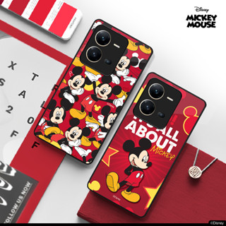 เคสกระจก มิกกี้เม้าส์ รุ่น VIVO V/S/Y วีโว้ Series เคสมือถือ ลิขสิทธิ์แท้ Disney 100%