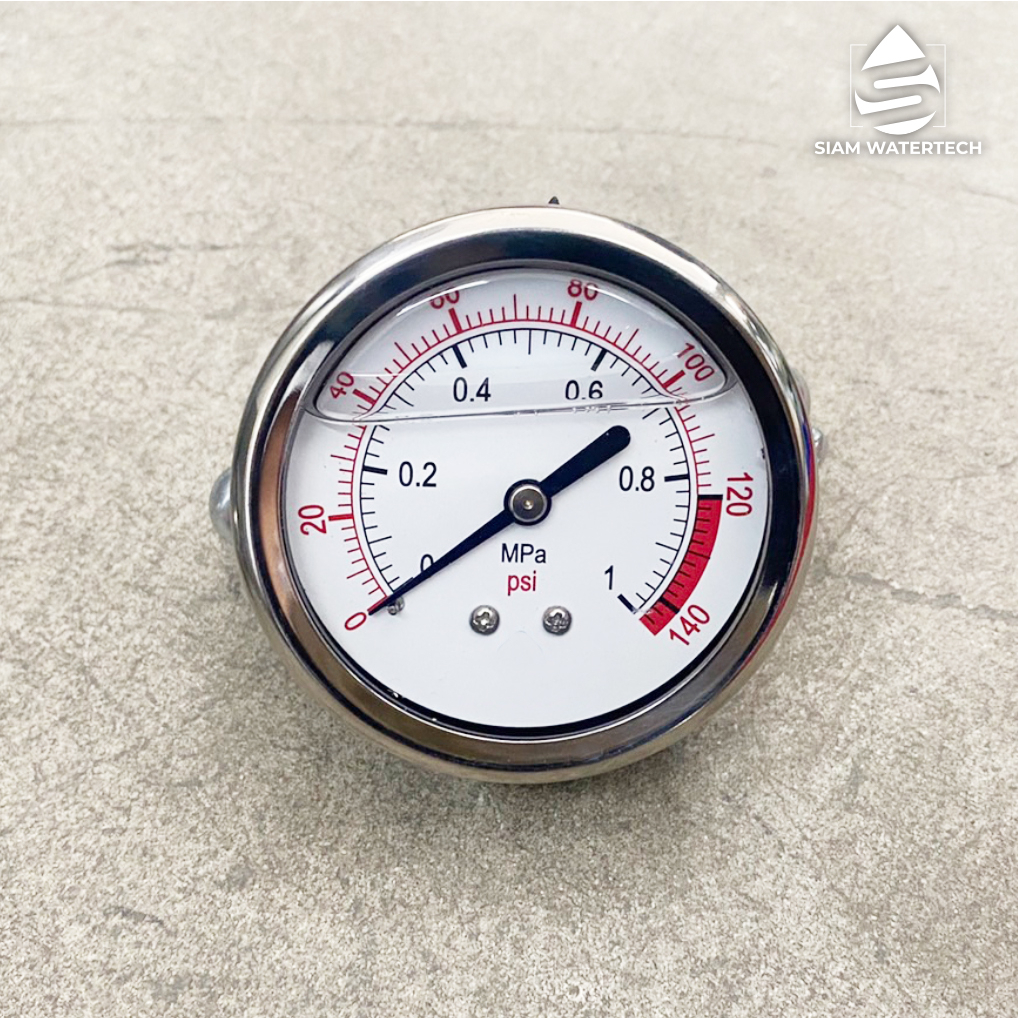 Pressure Gauge เกจน้ำมัน แบบเกลียวยึดหลัง 150 PSI และ 300 รูปที่ 5