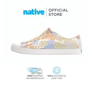 Native รองเท้ากันน้ำผู้ใหญ่ EVA รุ่น Jefferson Sugalite Print Shell White Green Brush Camo