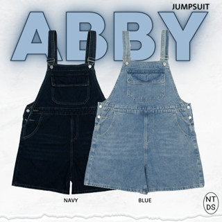 Nineties Design_เอี๊ยมยีนส์ขาสั้น_Jumpsuit_Abby