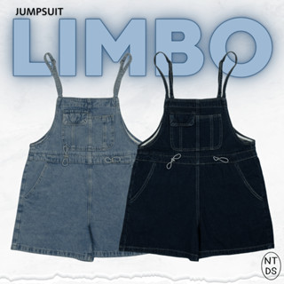 ์Nineties Design_เอี๊ยมยีนส์ขาสั้นรูดเอว_Jumpsuit_Limbo