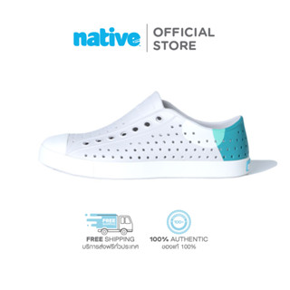 NATIVE รองเท้ากันน้ำผู้ใหญ่ EVA รุ่น JEFFERSON BLOCK TUNDRA GREY / SHELL WHITE / DOT BLOCK