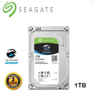 SEAGATE SKYHAWK ฮาร์ดดิส 1,2,4 TB 5900RPM, 64MB Surveillance สำหรับ CCTV ของแท้ 100% เคลมได้จริง ศูนย์ไทย ส่งจริง ส่งไว