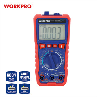WORKPRO มัลติมิเตอร์ มัลติมิเตอร์ดิจิตอล แคลมป์มัลติมิเตอร์ดิจิตอล