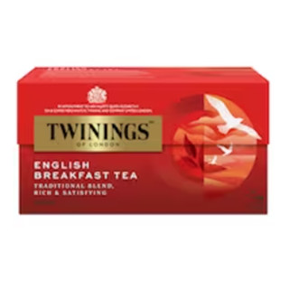 Twinings Tea English Breakfast 2g.Pack 25 ทไวนิงส์ชาอิงลิชเบรคฟาสต์ อาหาร เครื่องดื่ม ชา