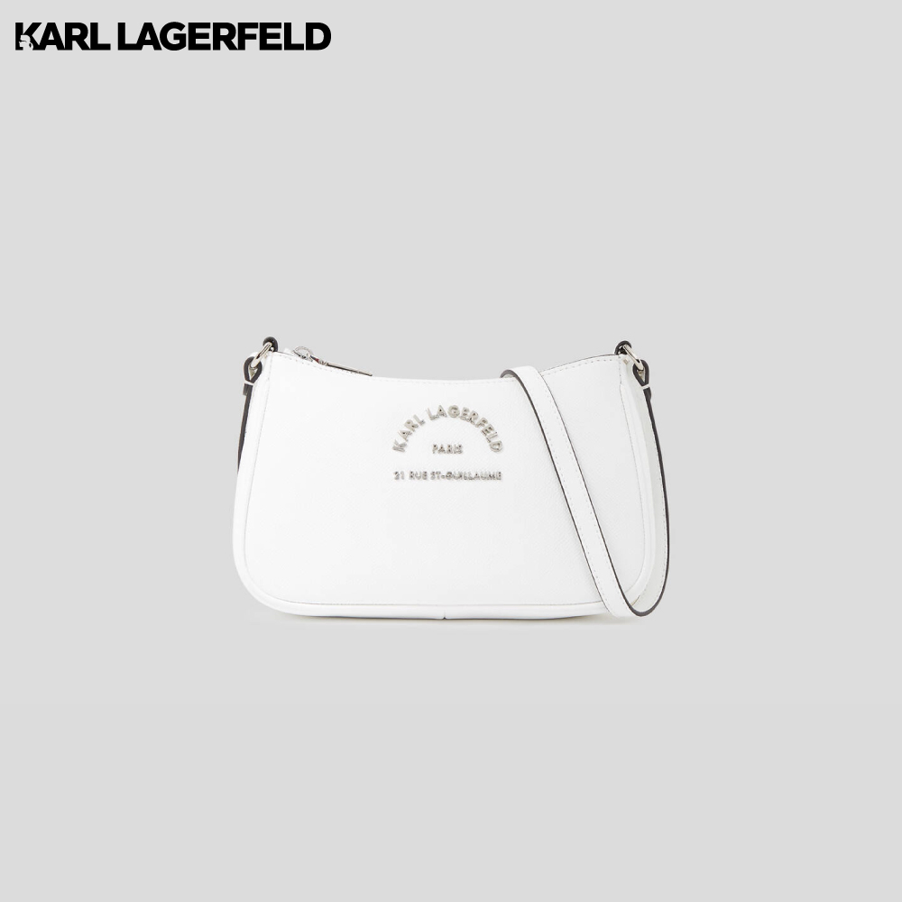 KARL LAGERFELD - RUE ST-GUILLAUME SMALL CROSSBODY BAG 235W3126 กระเป๋าสะพาย WHITE