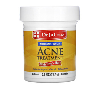 De La Cruz Acne Treatment Ointment 10% Sulfur 2.6 oz(73.7g)