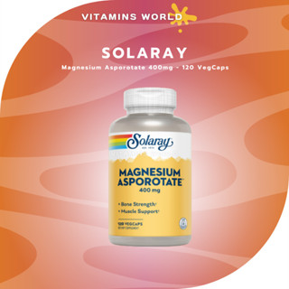 Solaray Magnesium Asporotate 400mg - 120 VegCaps (V.810)