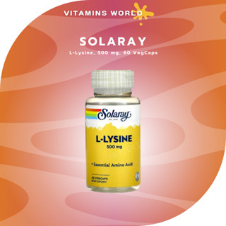 Solaray, L-Lysine, 500 mg, 60 VegCaps (V.275)